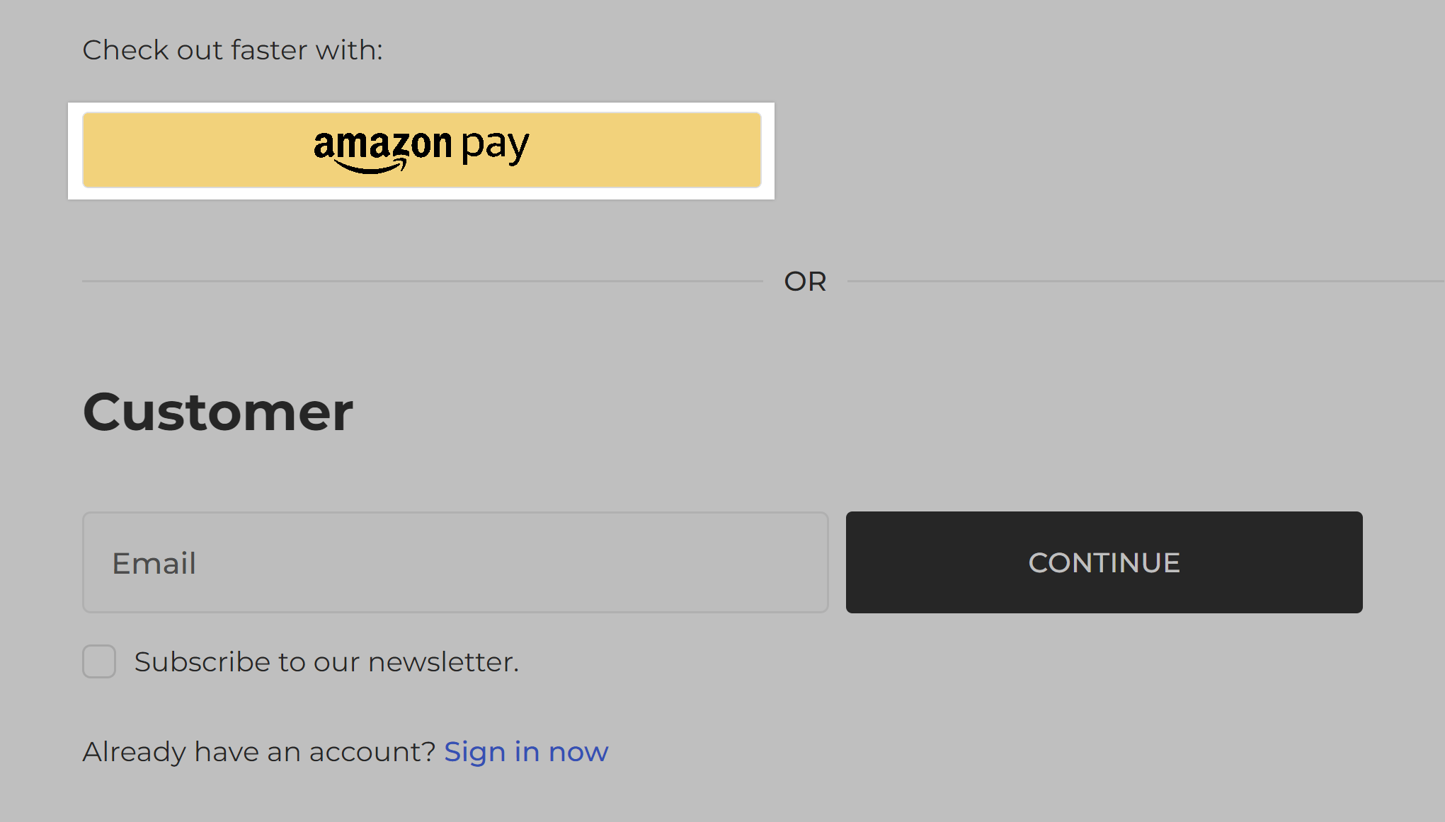 Connecting with Amazon Pay